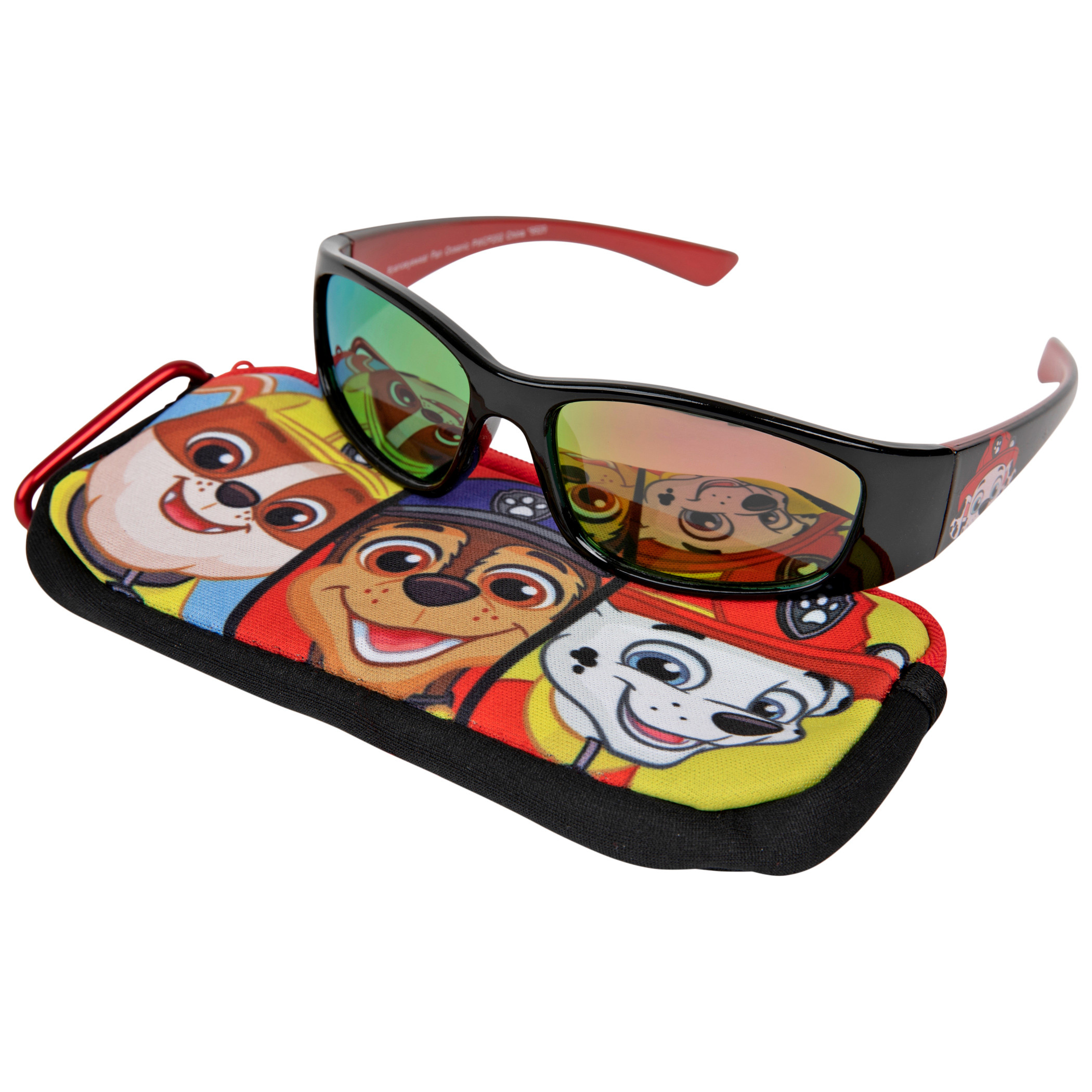Nickelodeon Paw Patrol Character Squares Sunglasses w/ Carabiner Pouch